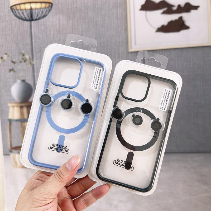 Magsafe Magnetic case with lens film for iPhone