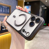 Matte magnetic plated case for iPhone