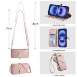 Wrist Strap Zipper Wallet Case for IPhone