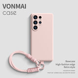 Lanyard liquid silicone case for Samsung