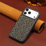 Embroidered style magnetic case for iPhone