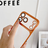 Borderless ultra-thin frosted electroplated case for iPhone