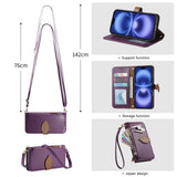 Wrist Strap Zipper Wallet Case for IPhone