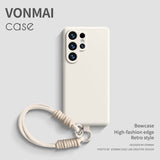 Lanyard liquid silicone case for Samsung