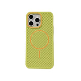 Heat dissipation Magsafe magnetic contrast color case for iPhone