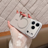 Leather matte magnetic case for iPhone