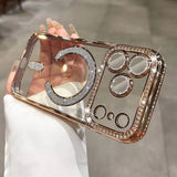 Diamond Magsafe magnetic electroplating case For iPhone