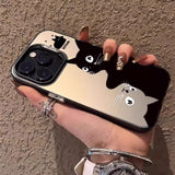 Cartoon Black Cat Case For iPhone