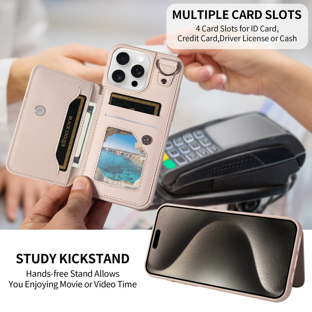 Stand Wallet Case for iPhone