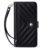 Zipper Card Slot Crossbody Wallet Case for Samsung