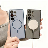 Matte magnetic full-coverage case for Samsung