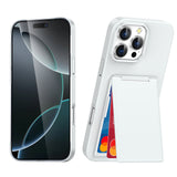 Card Holder Frosted Phone Case for iPhone
