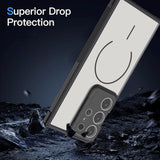 With Lens Stand Iridescent Magnetic Case for Samsung