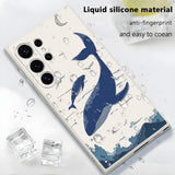 New Sky Whale Silicone Case for Samsung