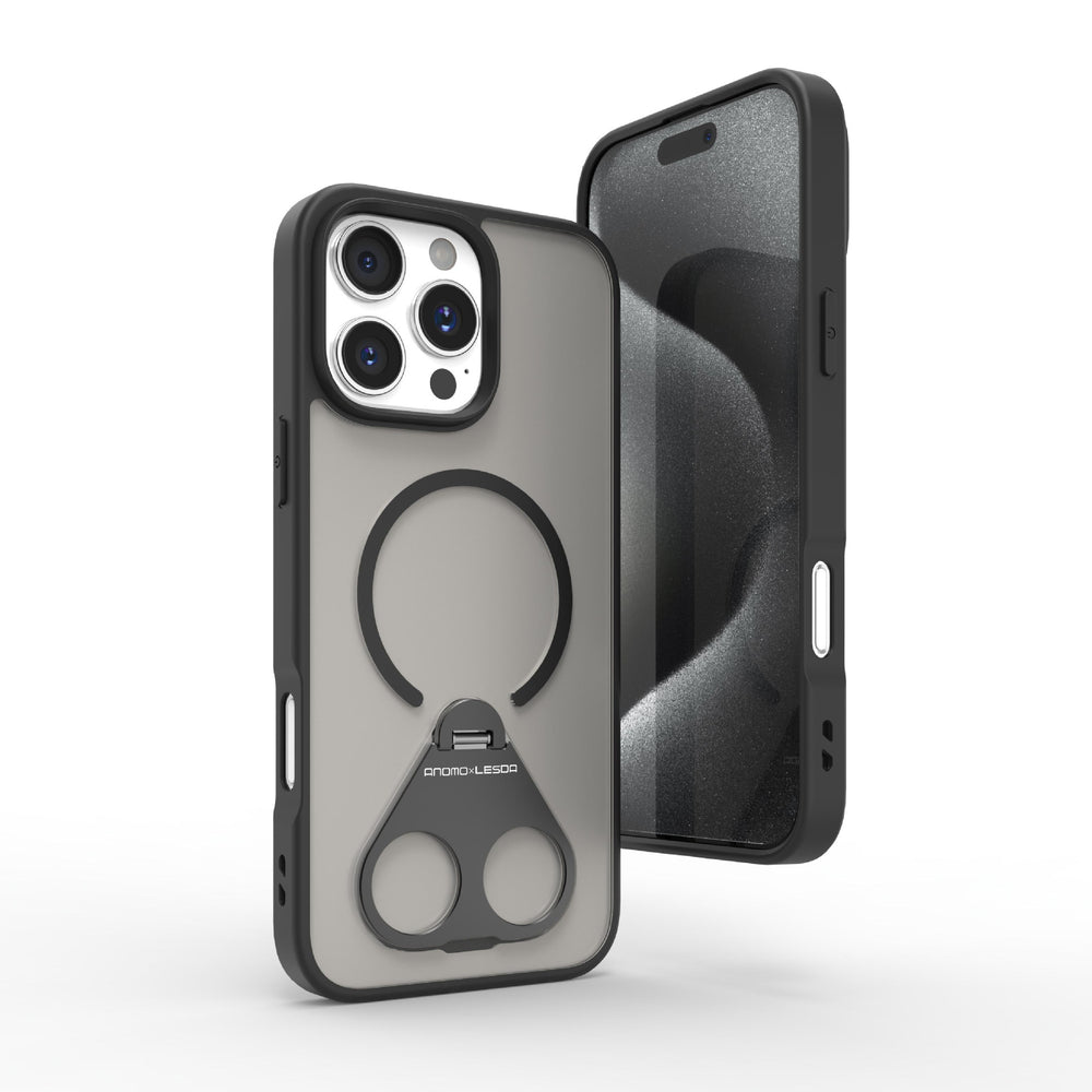 Rotating stand frosted case for iPhone