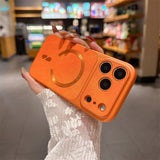 Denim-Textured Shockproof Magnetic Case for iPhone