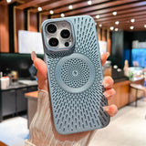 Ice-feel hollow heat dissipation frosted case For iPhone
