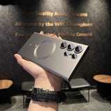 Frosted borderless magnetic phone case for Samsung