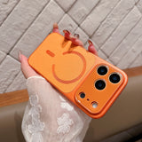 Leather matte magnetic case for iPhone