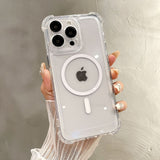 Anti-drop and high-transparency magnetic suction case for iPhone
