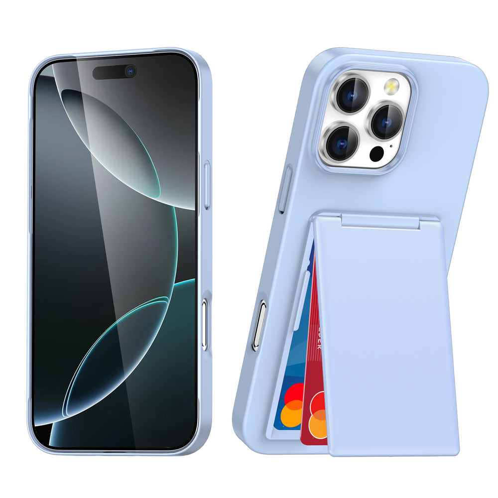 Card Holder Frosted Phone Case for iPhone