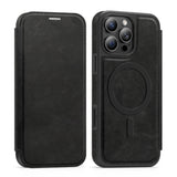 RFID Magsafe Magnetic Flip Wallet Case for iPhone