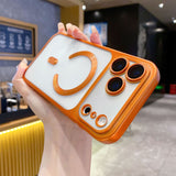 Matte magnetic plated case for iPhone