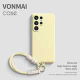 Lanyard liquid silicone case for Samsung