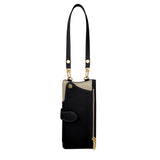 Flip-cover wrist strap crossbody case for iPhone