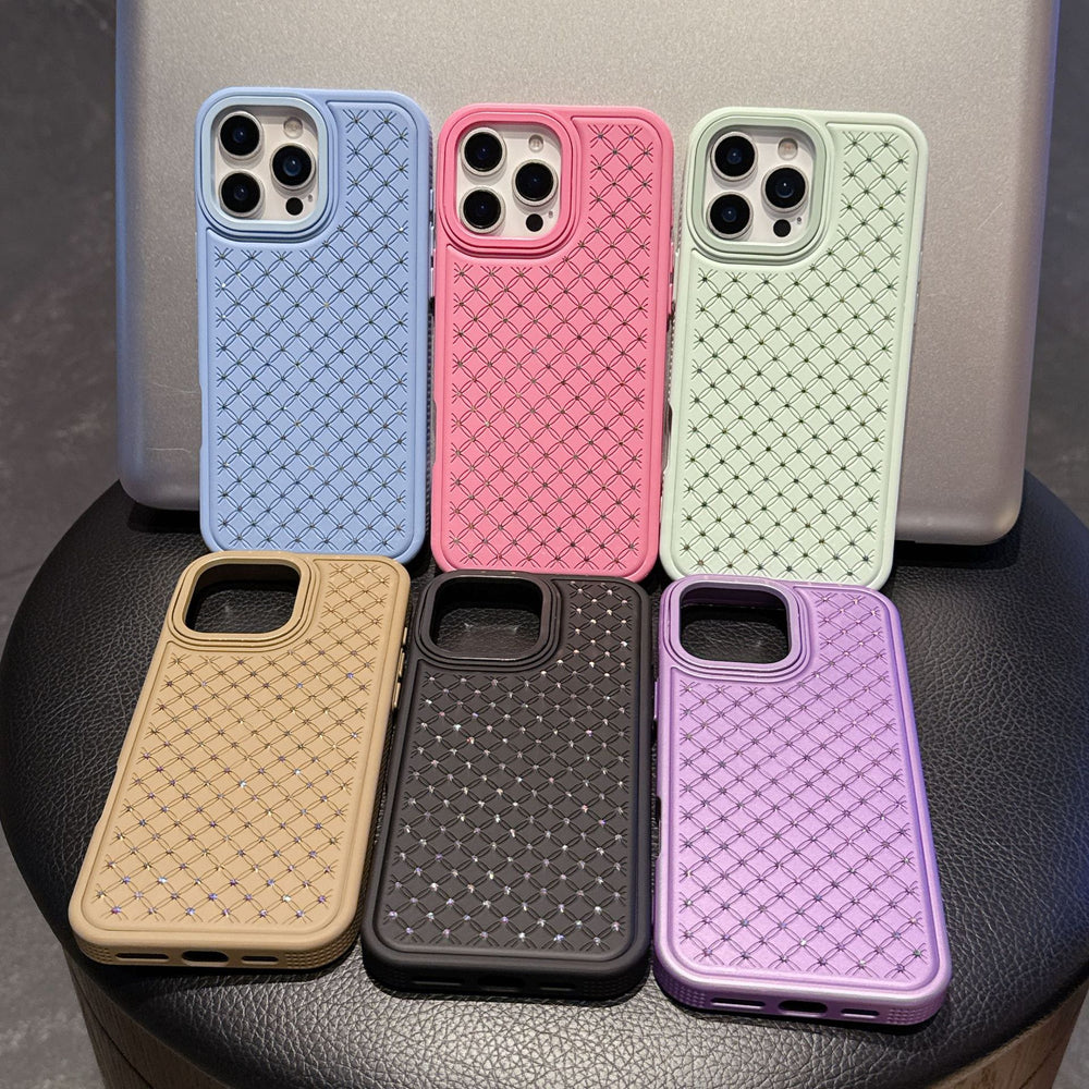 Gypsophila rhinestone phone case for iPhone