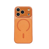 Leather matte magnetic case for iPhone
