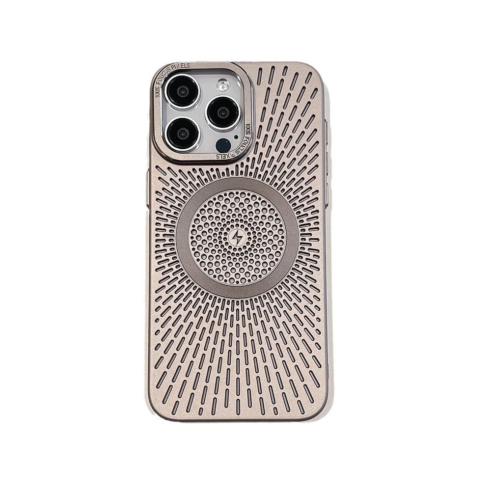 Ice-feel hollow heat dissipation frosted case For iPhone
