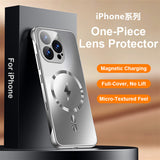 Dazzling Magnetic Borderless Frosted Phone Case for iPhone