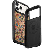 Embroidered style magnetic case for iPhone