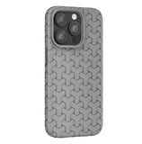 Leather texture wear-resistant dogtooth pattern case for iPhone
