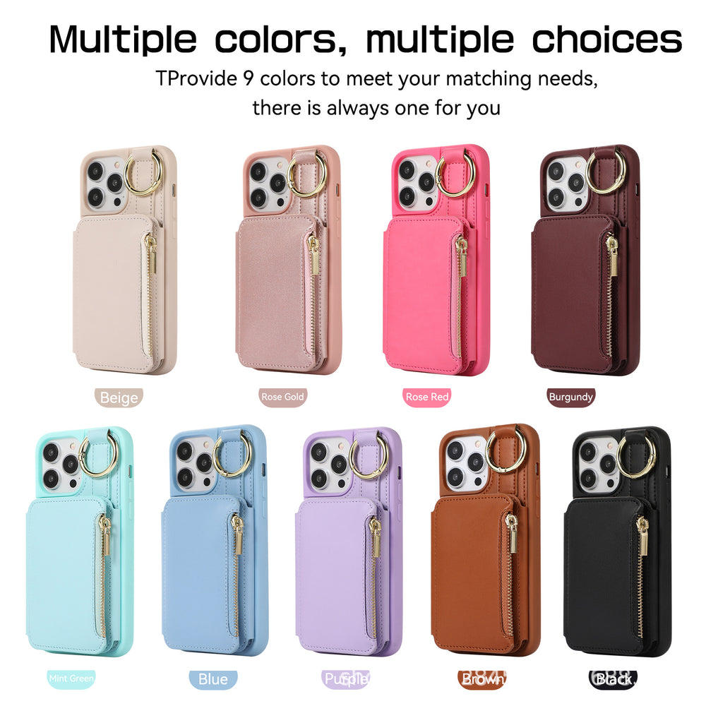 Leather Card Holder Case for iPhone