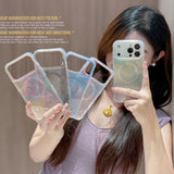 Magsafe Magnetic blurred shell pattern case For iPhone