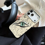 Devil's Eye Pleated Electroplating Case for iPhone
