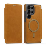 RFID Magsafe Magnetic Flip Wallet Case for Samsung