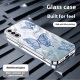 Electroplated silver butterfly case for Samsung