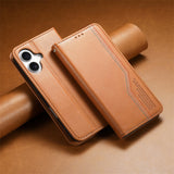 Flip business card insertion wallet case for iPhone