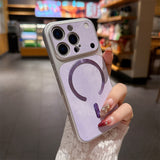 Denim-Textured Shockproof Magnetic Case for iPhone