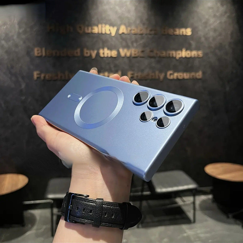 Frosted borderless magnetic phone case for Samsung