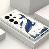 New Sky Whale Silicone Case for Samsung