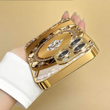 Diamond-Encrusted Compass Electroplated Case for iPhone