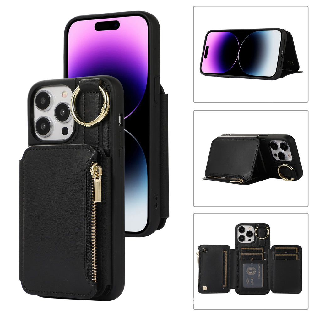 Leather Card Holder Case for iPhone