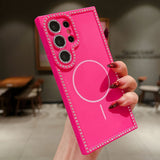 Magsafe Magnetic Glitter Diamond Frame Case for Samsung