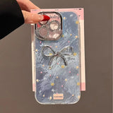 3D Bowknot Floral Phone Case For iphone