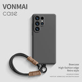 Lanyard liquid silicone case for Samsung