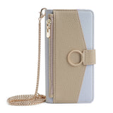 Crossbody Flip Leather Wallet Case for iPhone